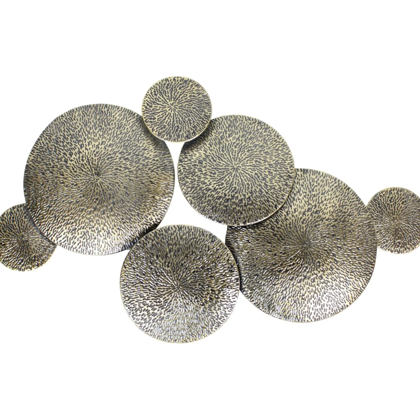 Wanddecoratie Positano Metaal antiek goud