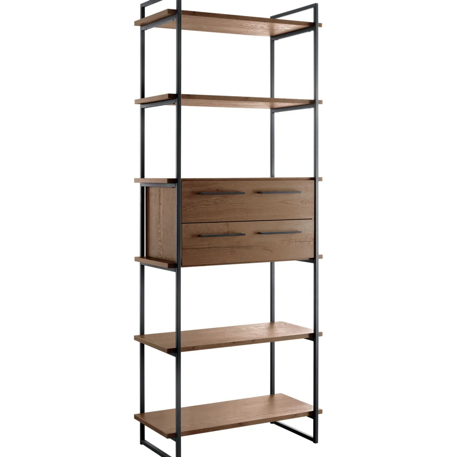 Wandkast Sistema 226x88x45 cm donkerbruin