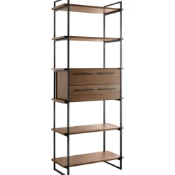 Wandkast Sistema 226x88x45 cm donkerbruin