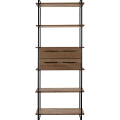 Wandkast Sistema 226x88x45 cm donkerbruin
