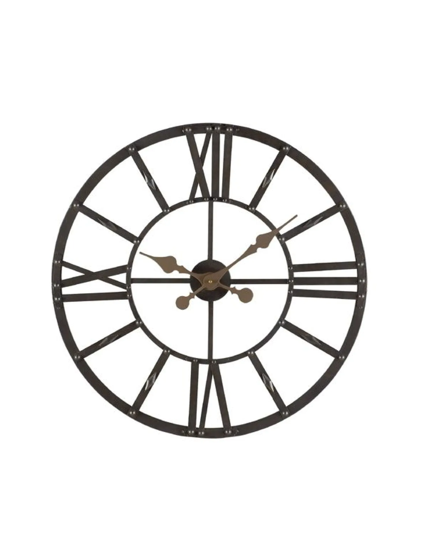 Wandklok Nimar Rond 60cm bruin