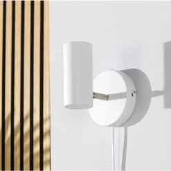 Wandlamp Mirare Wit metaal 1-spots