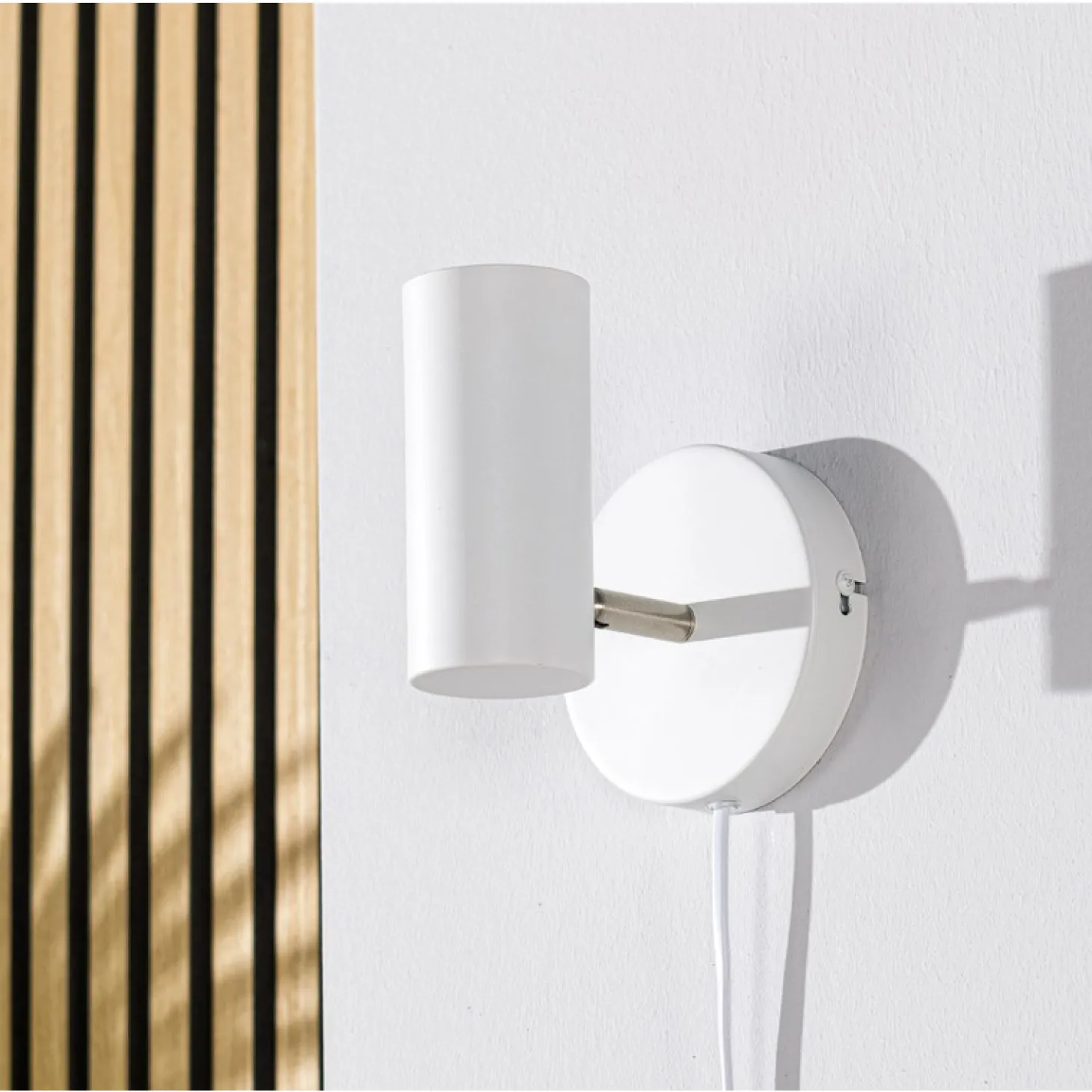 Wandlamp Mirare Wit metaal 1-spots