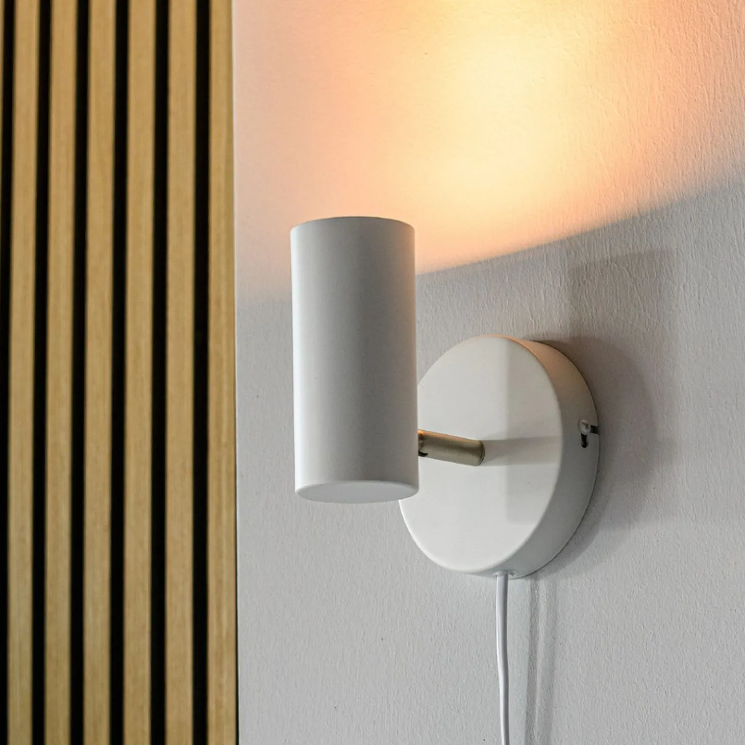 Wandlamp Mirare Wit metaal 1-spots