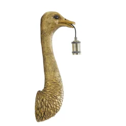 Wandlamp Mozzi Struisvogel antiek brons