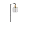 Wandlamp Peglio Glas smoke antiek brons 1-lichts