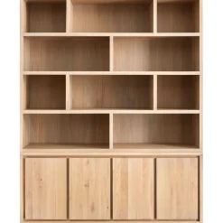 Wandmeubel Lavio Eiken 164 cm naturel grijs