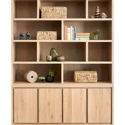 Wandmeubel Lavio Eiken 164 cm naturel grijs