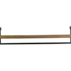 Wandplank Pardal Hout metaal 24x100 cm bruin