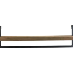 Wandplank Pardal Hout metaal 24x80 cm bruin