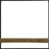 Wandplank Pardal Hout metaal 50x50 cm bruin