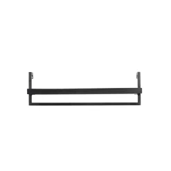 Wandplank Pardal Hout metaal 24x80 cm zwart