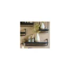 Wandplank Pardal Hout metaal 24x100 cm zwart