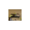 Wandplank Pardal Hout metaal 30x60 cm zwart
