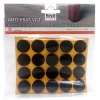 Zelfklevend Oravilt 22 mm rond bruin 40 stuks