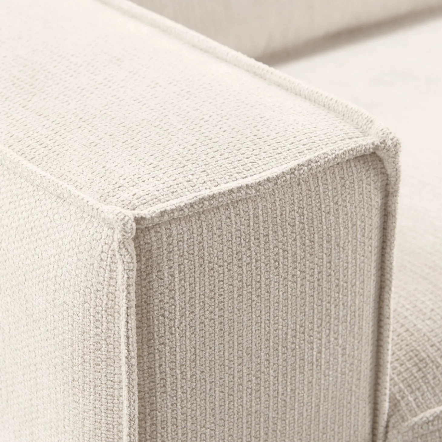 2,5 zitsbank Barrio Ecru 2x70 basic comfort