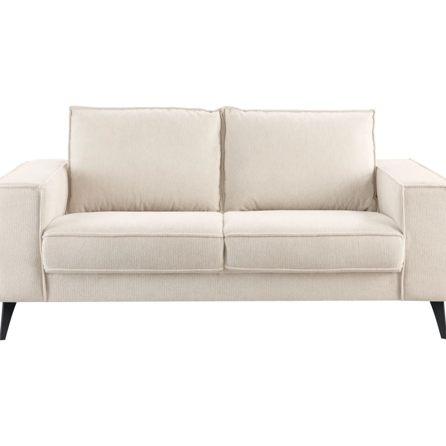 2,5 zitsbank Barrio Ecru 2x80 basic comfort