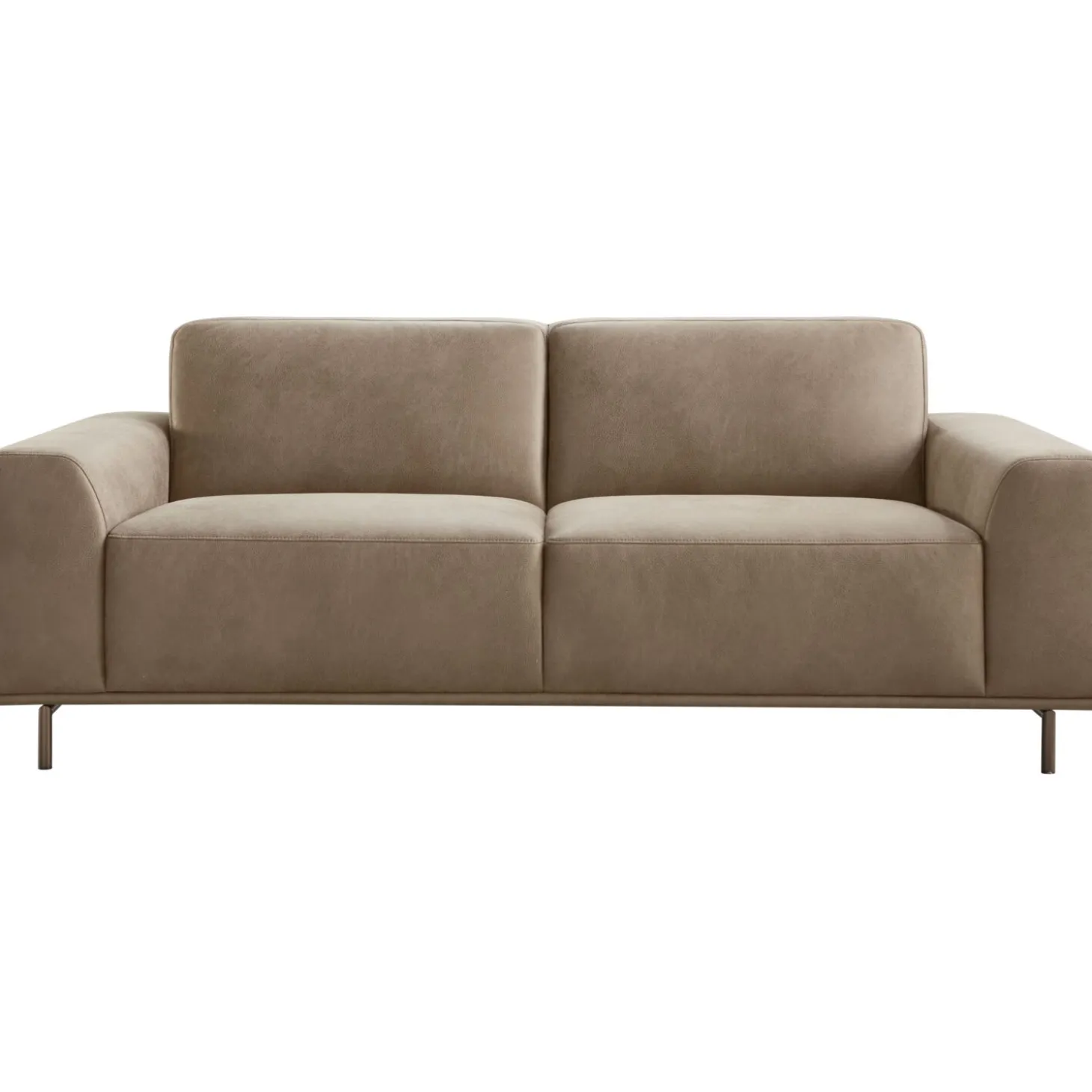 2,5 zitsbank Pantini Microleder bruin premium comfort
