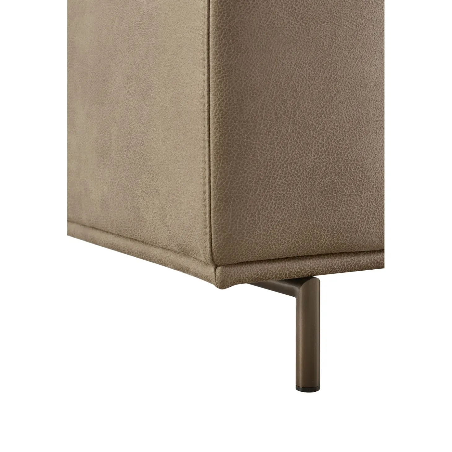 2,5 zitsbank Pantini Microleder bruin premium comfort