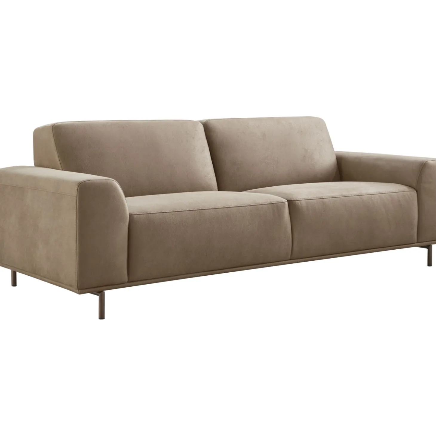 3 zitsbank Pantini Microleder bruin excellent comfort