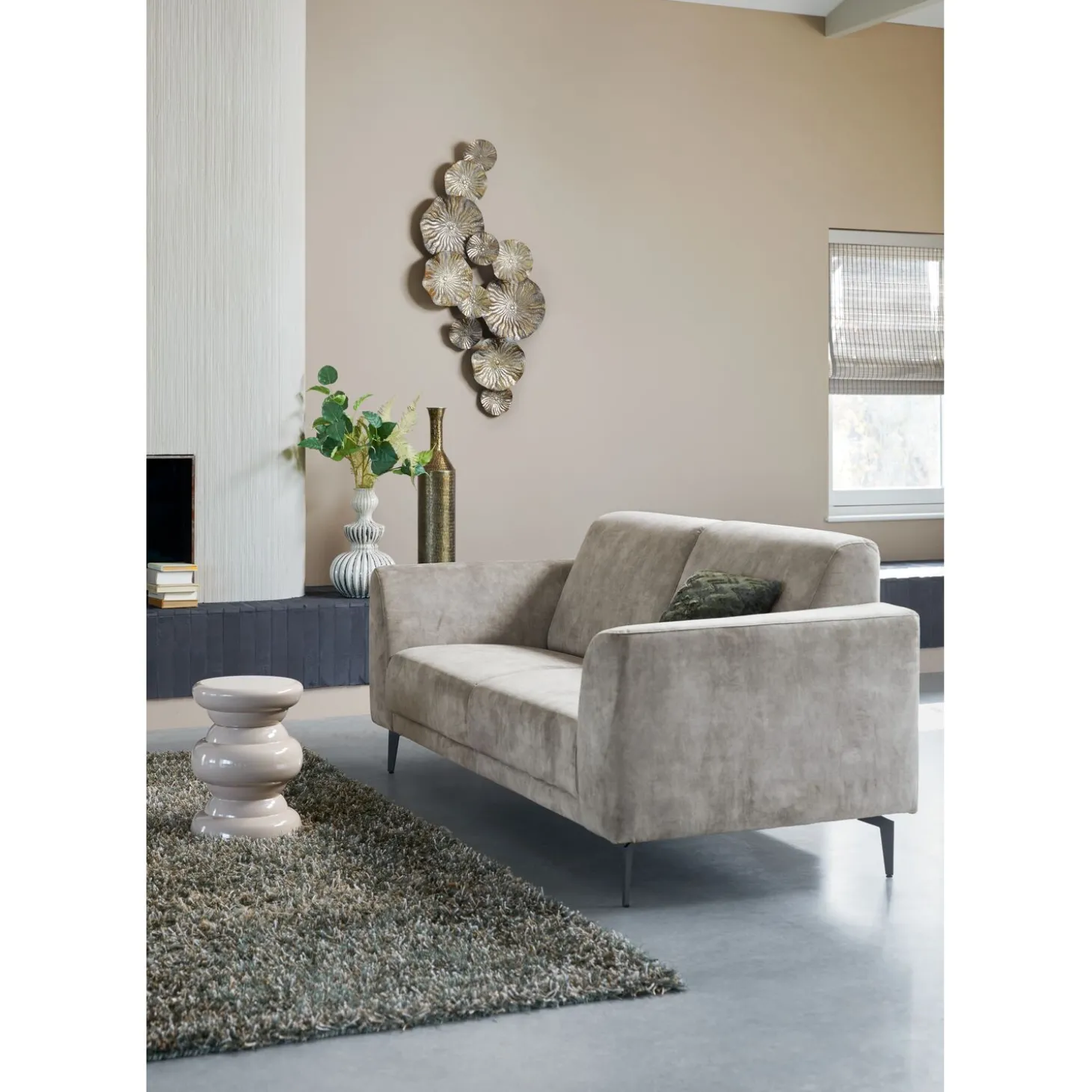 2,5 zitsbank Provesano HR zitting beige